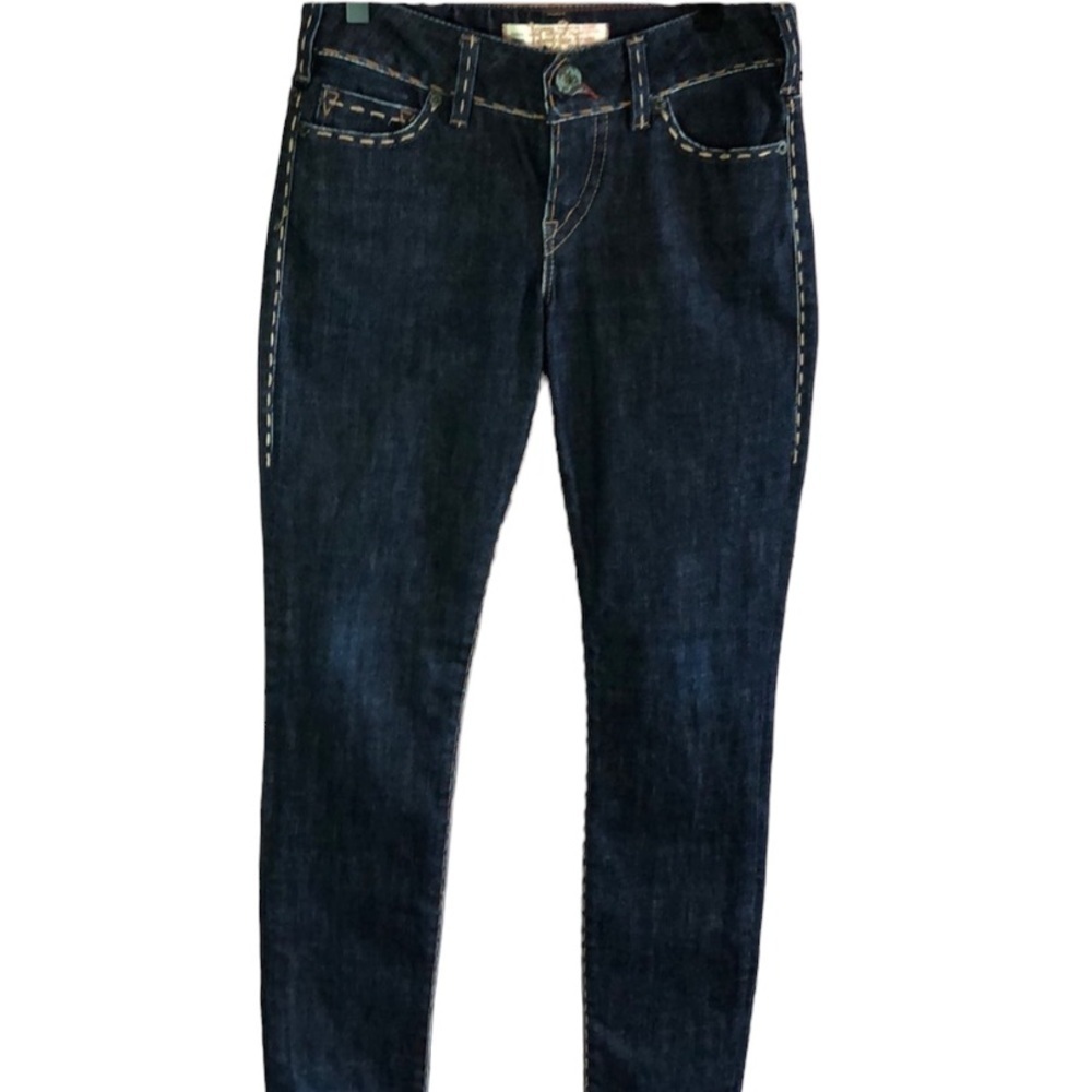 𝅺1921 Western Glove Works Dark Wash Skinny Leg 26/32